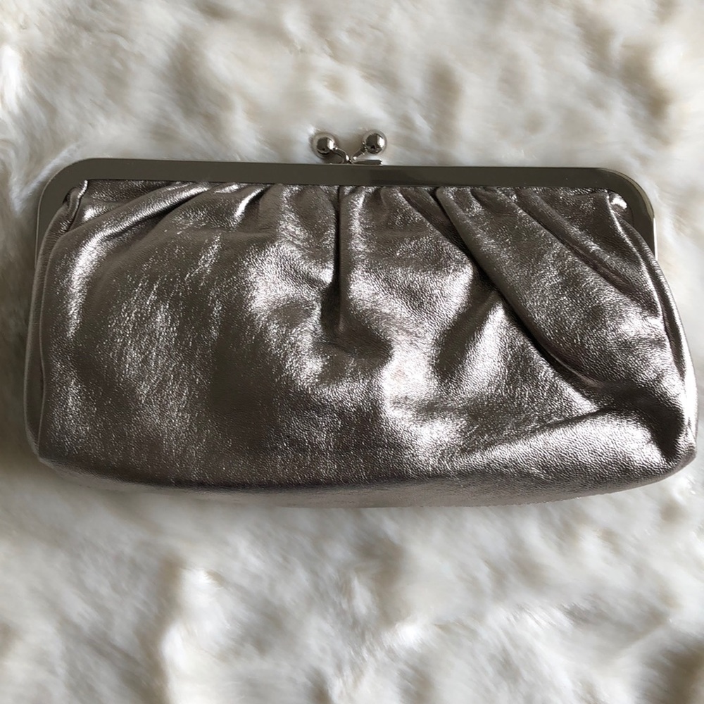 NWOT Express genuine leather clutch